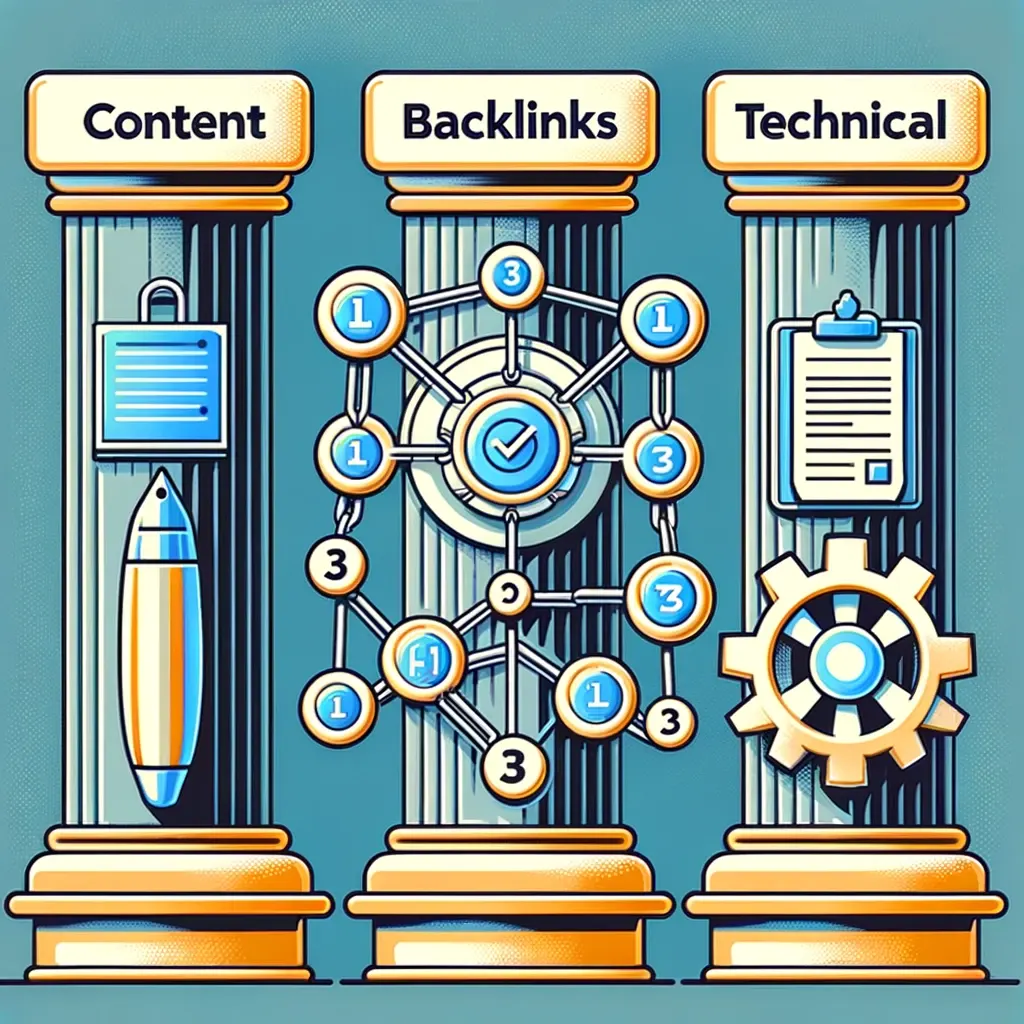 drie pilaren van seo