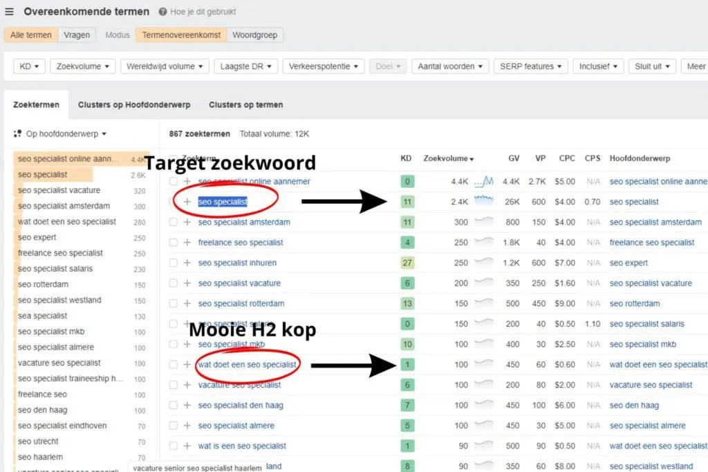 voorbeeld-longtail-zoekwoord-in-ahrefs