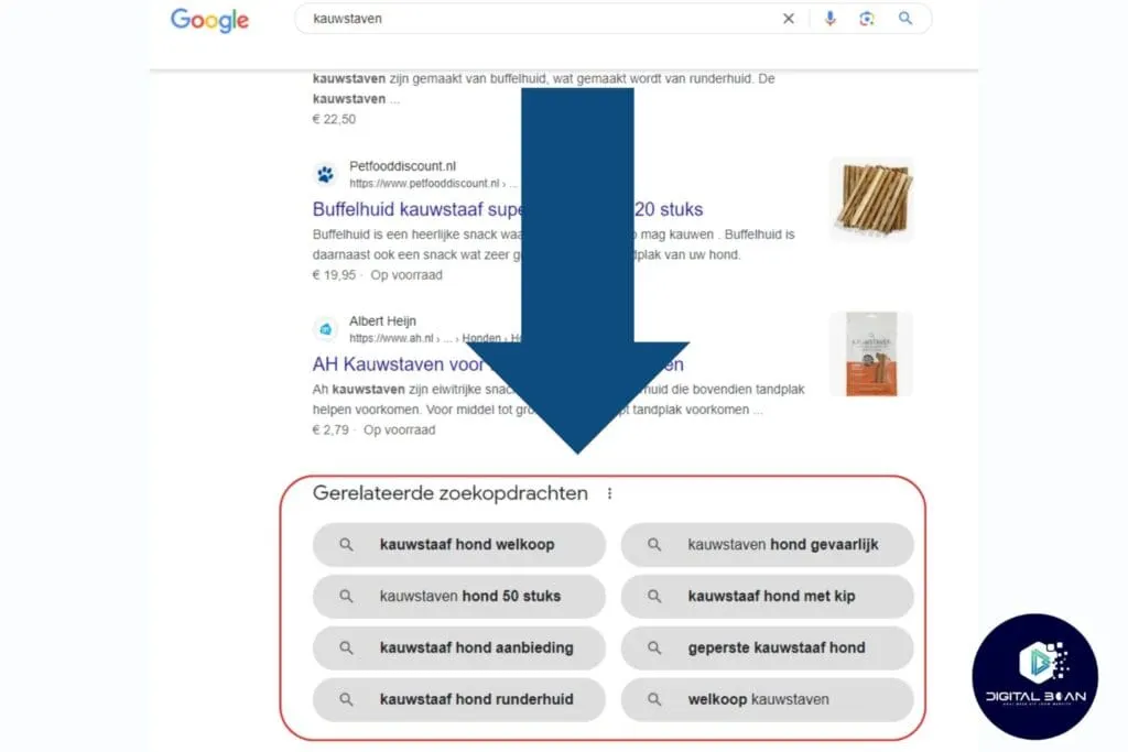screenshot-gerelateerde-zoekopdrachten-google-search