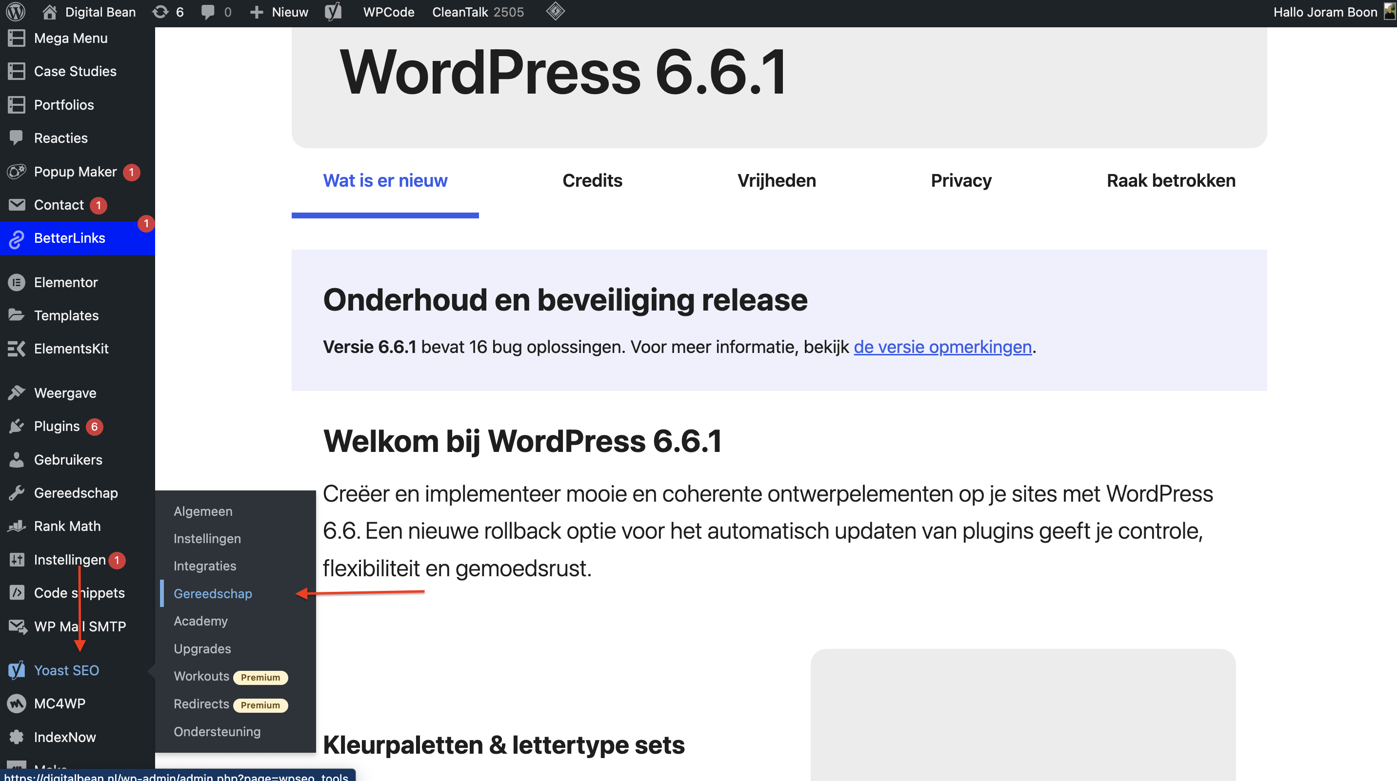 navigeren-yoast-seo-tools