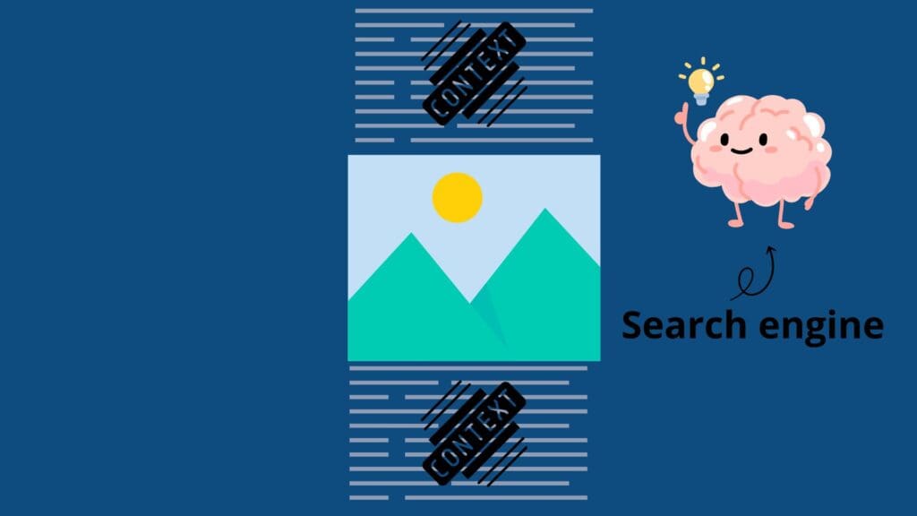 illustratie-search-engine-begrijpt-context-rondom-afbeelding