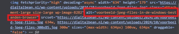 screenshot-google-dev-tool-alt-tekst-in-code